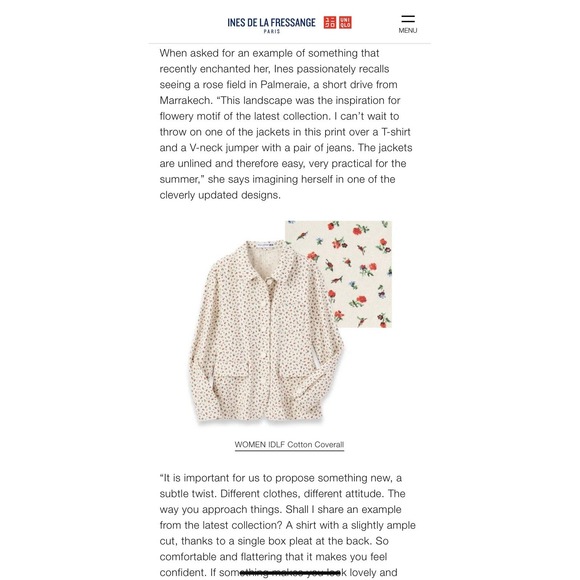 Uniqlo Womens Sz M Ditsy Floral Cottagecore Barn Grandma Preppy Rose Resort Twee - Picture 15 of 15